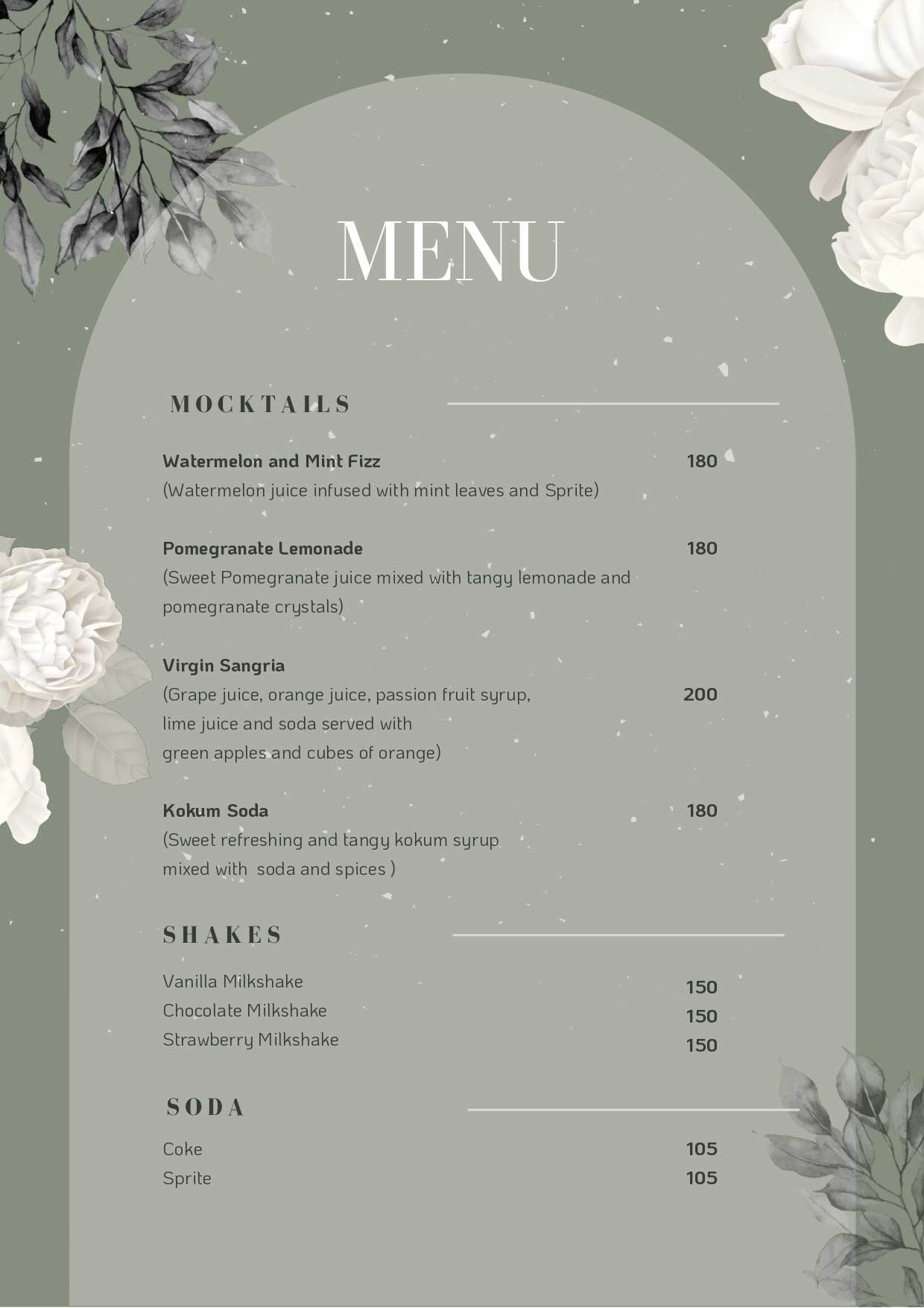 Venezia | Menu