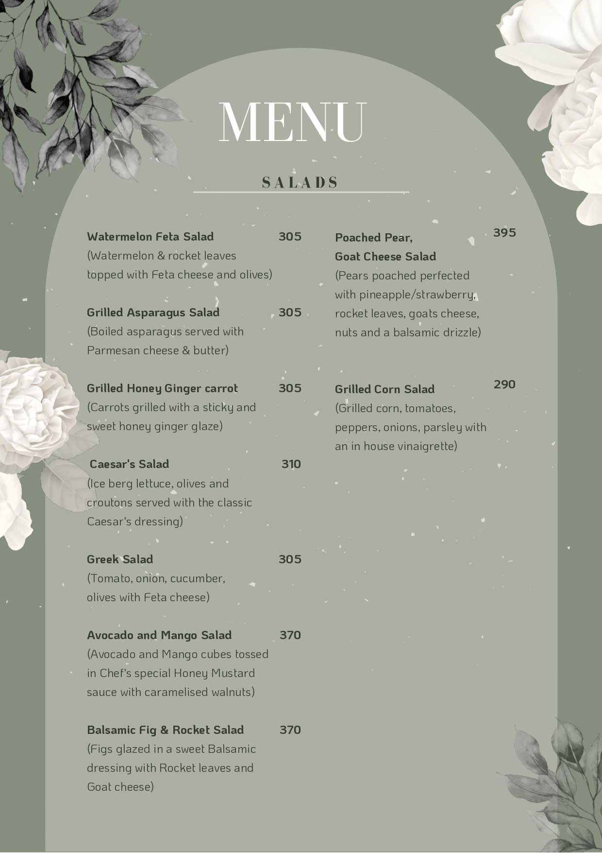 Venezia | Menu